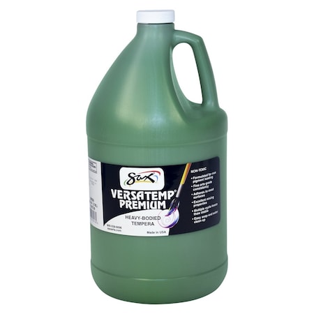 SAX Versatemp Premium Heavy-Bodied Tempera Paint, Green, Gallon 16202